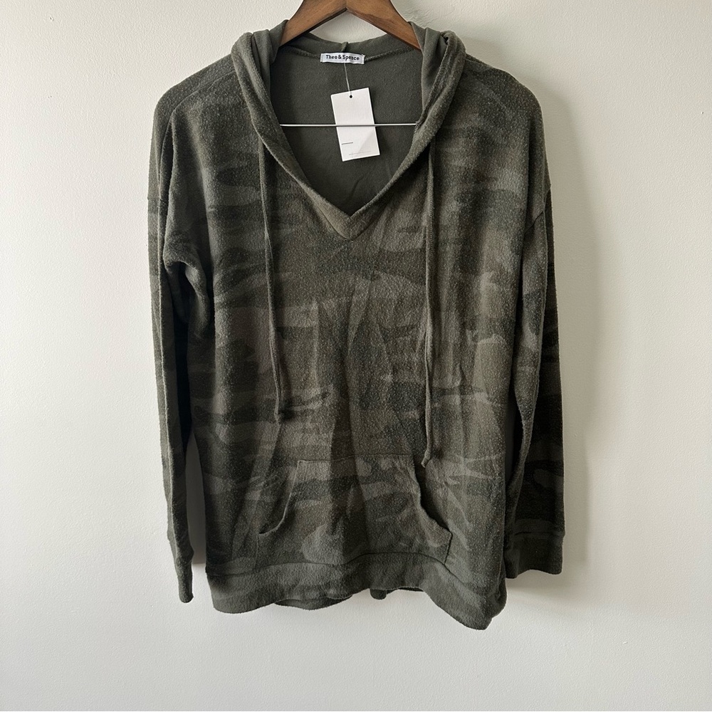 Theo & Spence Camo Pullover